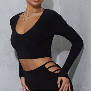 PrettyLittleThing Soft V-Neck Long Sleeve